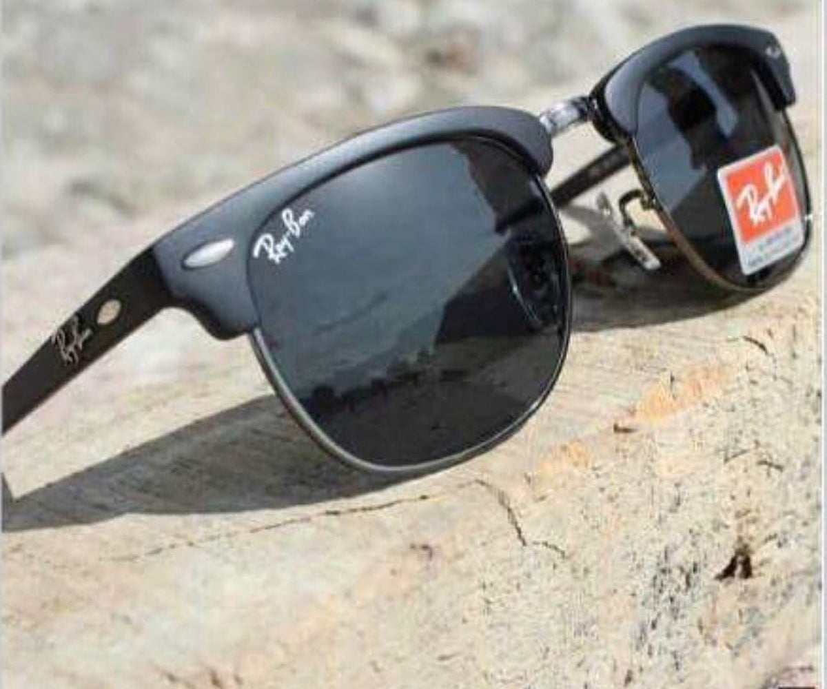 Ray-Ban (RB) New Fashion Stylish Club-Master Black & Black 3016 Master Pcs Sunglasses For Unisex
